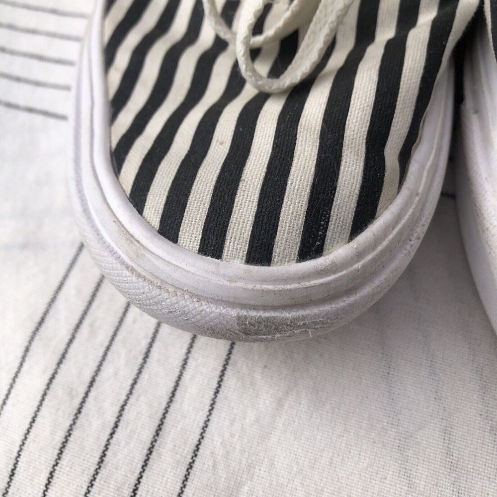 Vans ComfyCush Era Black White Striped Marshmallow Skate Shoe Men's 4.5 Women 6 - Picture 7 of 10